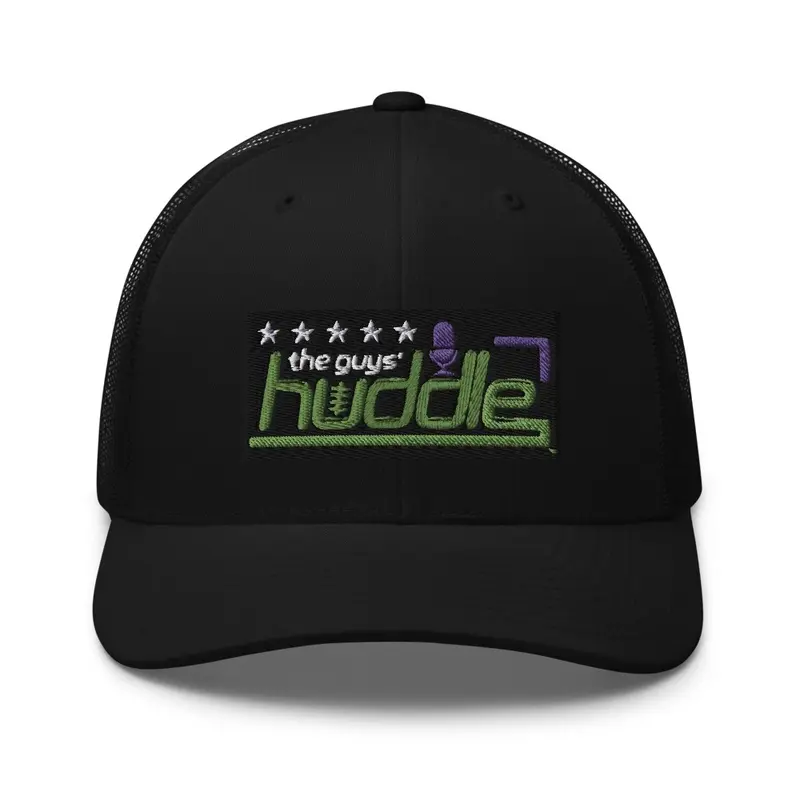 The guys huddle hat